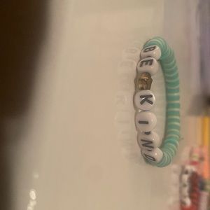 Clay bead bracelet. BE KIND